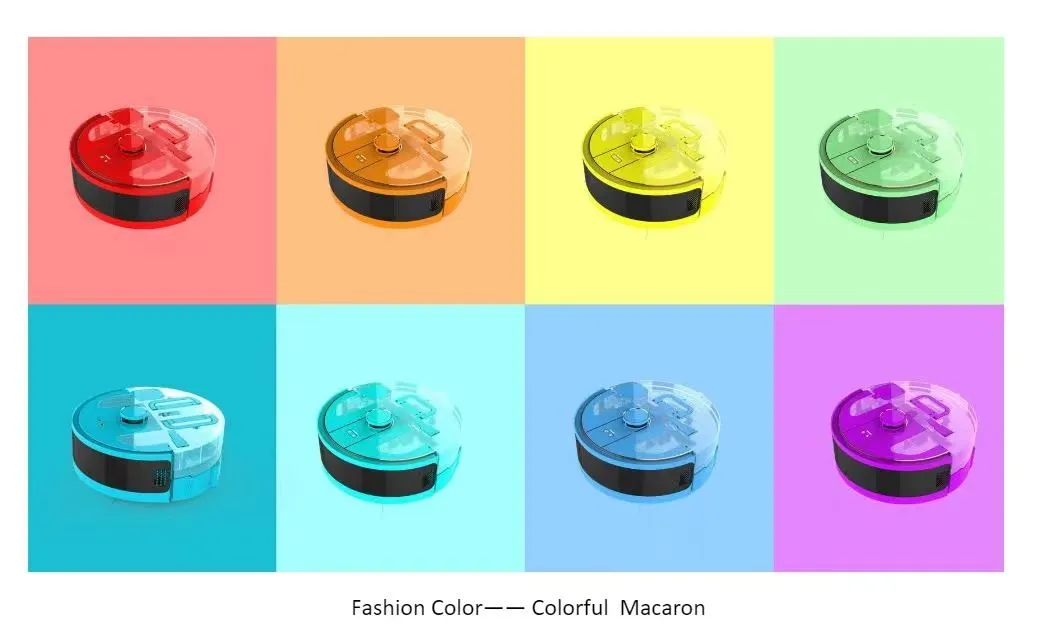 Robot di pulizia colorato