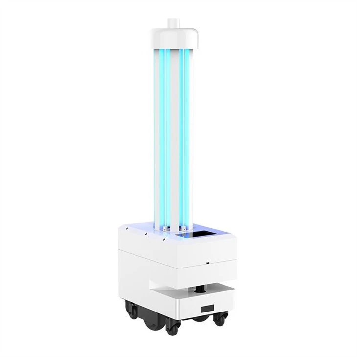 Robot di disinfezione UVC a fondo quadrato